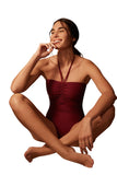 Mimi Flamingo Womens Soleil Solids Luma One Piece Swimsuit 900050226 Henna Red 4
