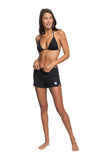 Roxy Womens Drawstring Boardshorts 4-Way Stretch Swim Shorts Black XL