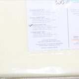 Color Sense 300 Thread Cotton Sateen 4-Piece Sheet Set Ivory Off White Queen