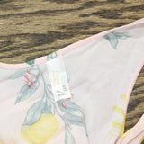 Flora by Flora Nikrooz Womens Claudine Sleeveless Pajama Shirt Top Peach Pink S