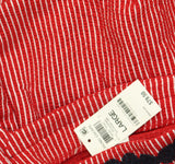 Charter Club Womens Knit Crochet Trim Flutter-Sleeve Dress Red Barn Combo L