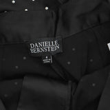 Danielle Bernstein Womens Studded Party Wide Leg Pants 7439-0167 Black 4