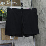 Karen Scott Womens Pull-On Knit Shorts 100113555MS Black XXL