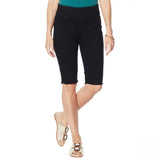 Diane Gilman Womens Classic Stretch Pull-On Bermuda Short 697720 Black M
