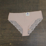 B.tempt'd Womens b.bare Cheeky Panty Underwear 976367 Rose Smoke Pink L