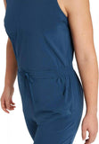 All In Motion Women's Stretch Woven Jumpsuit - 77283346 Blue S