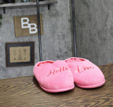 Dluxe By Dearfoams Womens Hello Love Slide Slippers 92285261 Pink L