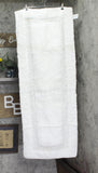 Knightsbridge Cotton Fuzzy Bath Runner Mat Rug Ivory Off White 20x60