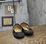 Style And Co. Womens Angelyn Rhinestone Flats 88527671 Black 5.5M