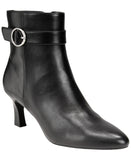 Style & Co.. Savvyyy Belt Booties Heeled Faux Leather Black 8M