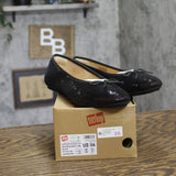 FitFlop Womens Delicato Bow Sequin Ballet Flats E6T Black 6M