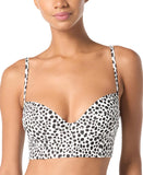Michael Michael Kors Womens Underwire Bikini Top MM54104 White / Black S