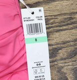 Anne Cole Live In Color Twist Front Shirred One Piece Swimsuit Pink Glow 8