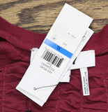 DKNY Womens Superfine Textured Lightweight Top P52SAW83 Beet Red XL