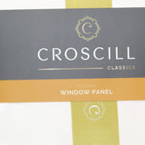 Croscill Satin Luxurious Light Filtering Curtain Window Panel White 52x96
