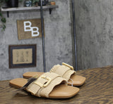 Universal Thread Womens Linda Raffia Buckle Slide Sandals 92611942 Tan Brown 11M