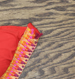 Becca Womens Textured Accent Bikini Swim Top Red See Measurements