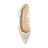 A New Day Womens Milan Slingback Pumps 93708032 Cream Off White 9M