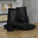 A New Day Womens Celaena Boots Block Heel Mesh 94568459 Black 8.5M