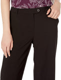 Calvin Klein Womens Straight Pants with Tab Waist M2GK7260 Black 4