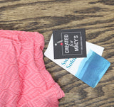 Swim Solutions Womens Swim Textured Underwire Tankini Top 806766 Guava Pink 14