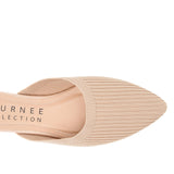 Journee Collection Womens Knit Slip-On Aniee Mules ANIEE Beige Brown 7M