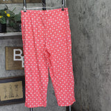 Charter Club Floral Print Elastic Waist Pajama Pants Pink L