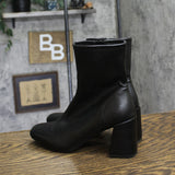 A New Day Pippa Stretch Ankle Boots with Block Heel 87930826 Black 6.5M