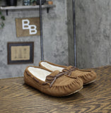Auden Womens Bria Moccasin Slippers 91309136 Chestnut Brown 7M