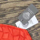 Vince Camuto Womens Crochet High-Neck Ring Bikini Top V33780 Tangerine Orange M