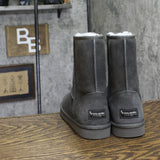 Koolaburra By Ugg Classic Short Shearling Boots 1017090 Stone Gray 8M