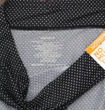 Warner's No Pinching. No Problems. Hi-Cut Brief Panty Black / White Pindot S