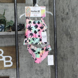 Hurley Girls UPF 50+ Palm Tree Tankini Swimsuit Set 167789b3bdadd8