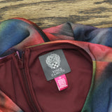 Vince Camuto Womens Printed Long-Sleeve Bodycon Dress VC4M5555 Blue Multi 14