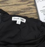 Emerald Sundae Juniors Strapless Twist-Front Cutout Gown Black M