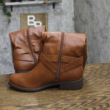 Style & Co. Womens Margoo Riding Boots Faux Leather 10021524100 Acorn Brown 6.5M