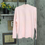 Karen Scott Cotton Mock Neck Layering Pullover Top Shirt 100129404 Pink XL