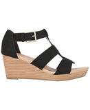 Dr. Scholl's Womens Barton Wedge Platform Sandal F6474S1 Black Snake 6M