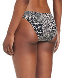 Bar III Womens Printed Side-Tab Hipster Bikini Swim Bottom Black Multi XS