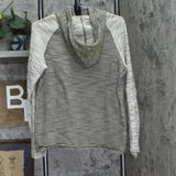 Free Planet Mens Textured Pullover Hoodie Green Multi M