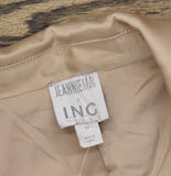 Jeannie Mai X INC International Concepts Utility Blazer Jacket Natural Brown M