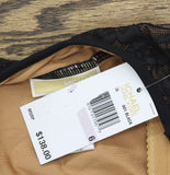Michael Michael Kors Womens Lace Cross Back One Piece Swimsuit Black / Brown 6