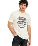 Heroes Motors Men's Chopper Holly T-Shirt HM9107 Off White XL