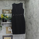 Kasper Womens Sheath Dress W/ Sequin Waistband Trim 10916477 Black 4
