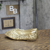 A New Day Womens Sammie Shoes Sequin Ballet Flats 94685483 Gold Yellow 6M