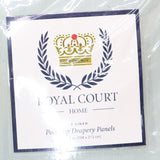 Royal Court Coastal Nautical Window Curtain Panel Pair Aqua Blue Green 84x41