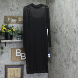 RACHEL by Rachel Roy Womens Lydie Dotted-Mesh Mock-Neck Dress Black XL