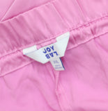 Joylab Rise Elastic Waist Satin Tear Away Track Drawstring Pants Neon Pink 2XL