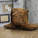 A New Day Womens Justice Boots Animal Print Mid-Calf Light Brown Cheetah 6.5M