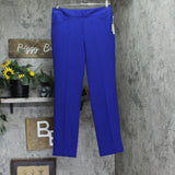 Kasper Womens Stretch-Crepe Straight Trouser Pants Royal Signature Blue 8